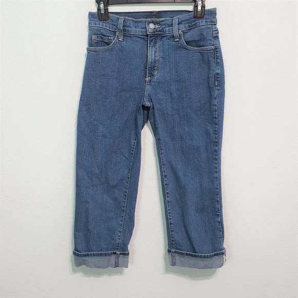 NYDJ Crop Skinny Leg Jeans Size 2 - Picture 2 of 7
